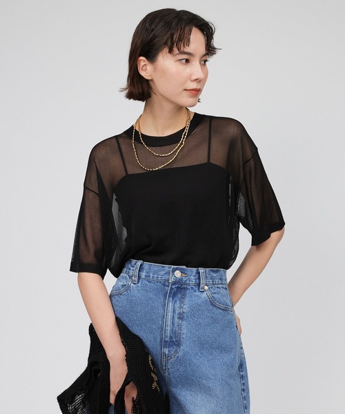 セール】シアーニットTシャツ（Tシャツ/カットソー）｜BABYLONE