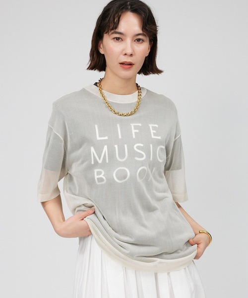 セール】シアーニットTシャツ（Tシャツ/カットソー）｜BABYLONE