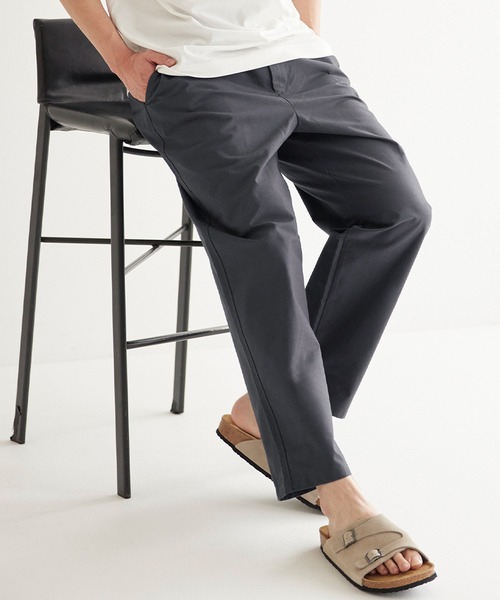 coca（coca）（コカ）の「スラブコットンイージーパンツ（その他パンツ・メンズ・ネイビー/ライトベージュ/チャコール/アイボリー・M/XL/L）」の2枚目の写真