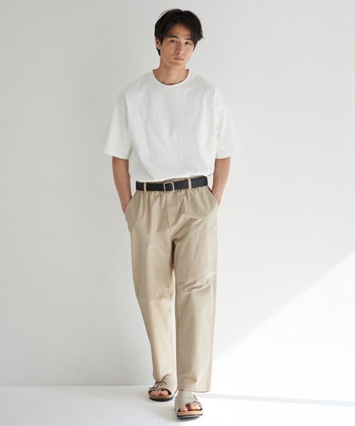 coca（coca）（コカ）の「スラブコットンイージーパンツ（その他パンツ・メンズ・ネイビー/ライトベージュ/チャコール/アイボリー・M/XL/L）」の5枚目の写真
