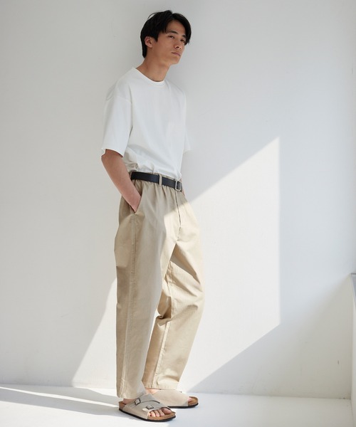 coca（coca）（コカ）の「スラブコットンイージーパンツ（その他パンツ・メンズ・ネイビー/ライトベージュ/チャコール/アイボリー・M/XL/L）」の8枚目の写真