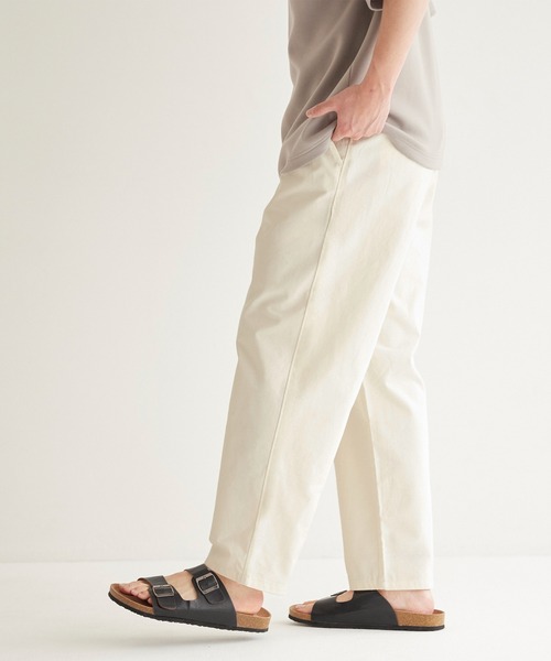 coca（coca）（コカ）の「スラブコットンイージーパンツ（その他パンツ・メンズ・ネイビー/ライトベージュ/チャコール/アイボリー・M/XL/L）」の15枚目の写真