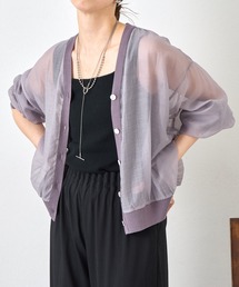 Jena espace merveilleux | 【再入荷】【真夏も涼しく着れる】シアーボタンカーディガン(カーディガン/ボレロ)