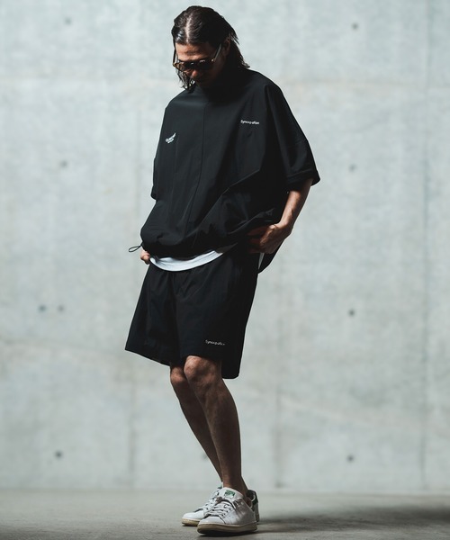 GLIMCLAP(グリムクラップ)の「mp13548- Mini-ripstop nylon fabric shorts ショートパンツ(その他パンツ・メンズ・ブラック/ナチュラル・S/M/L)」の9枚目の写真