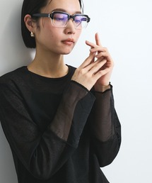 袖シアーカットソートップス≪手洗い可能≫