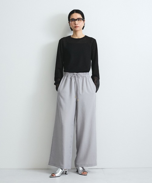 VICKY(ビッキー)の「袖シアーカットソートップス≪手洗い可能≫(Tシャツ/カットソー・レディース・イエロー/ブラック/オフホワイト・M)」の20枚目の写真