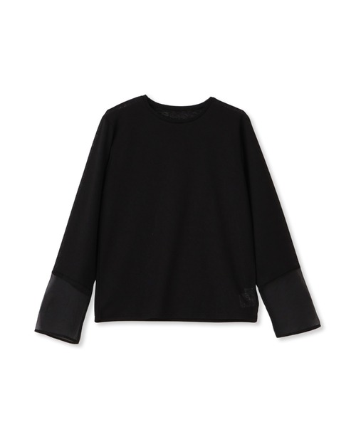 VICKY(ビッキー)の「袖シアーカットソートップス≪手洗い可能≫(Tシャツ/カットソー・レディース・イエロー/ブラック/オフホワイト・M)」の9枚目の写真