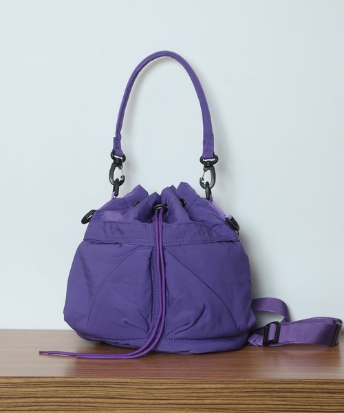 Munich(ミューニック)の「ポリエステルウェザーヘルメットバッグ(ショルダーバッグ・レディース・ベージュ/ブラック/ライトグレー/グリーン/レッド/パープル/オレンジ/カーキ・FREE)」の12枚目の写真