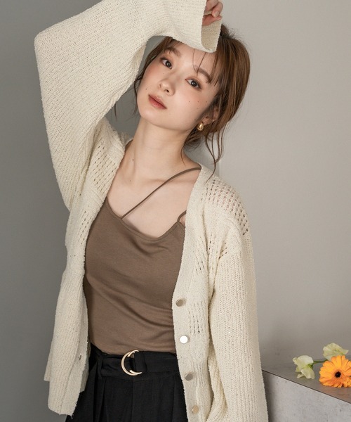 mideal（マイディール）の「cross design camisole / クロスデザイン