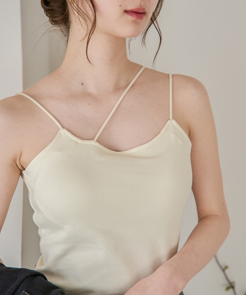 mideal（マイディール）の「cross design camisole / クロスデザイン