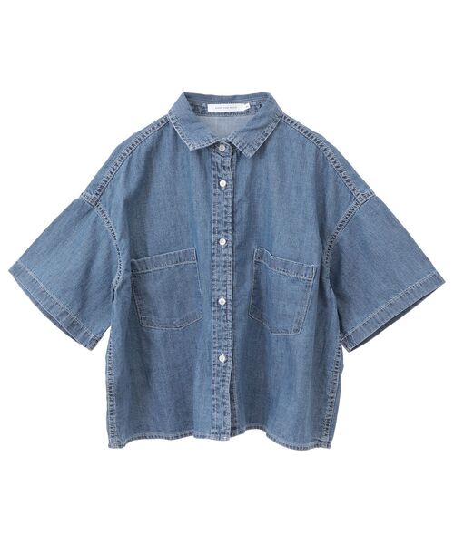 期間限定お値下げ、。ショートデニムシャツ Wポケットデニムショートシャツ（シャツ/ブラウス）｜AMERICAN