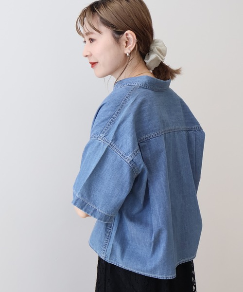 ショートデニムシャツ SHIPS｜<洗濯機可能>ショート丈 デニム シャツ | Rakuten