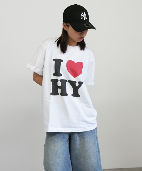 Tシャツ・カットソー s/e/o : 24SS / I LOVE US TEE (IVORY) セール】I LOVE ロゴ コットン Tシャツ(Tシャツ/カットソー