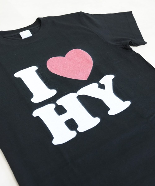 I LOVE ロゴ コットン Tシャツ（Tシャツ/カットソー）｜BASIS