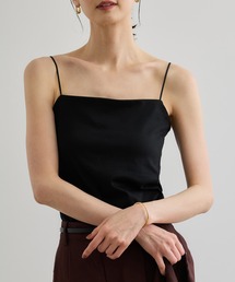 インナー シフォン キャミ」に該当するキャミソール（ブラック