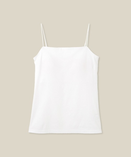 ROPE'（ロペ）の「【Lala Vie（ララヴィ）】別注カップ付きキャミソール/巾着付き（キャミソール・レディース・ホワイト/ブラック・FREE）」の3枚目の写真