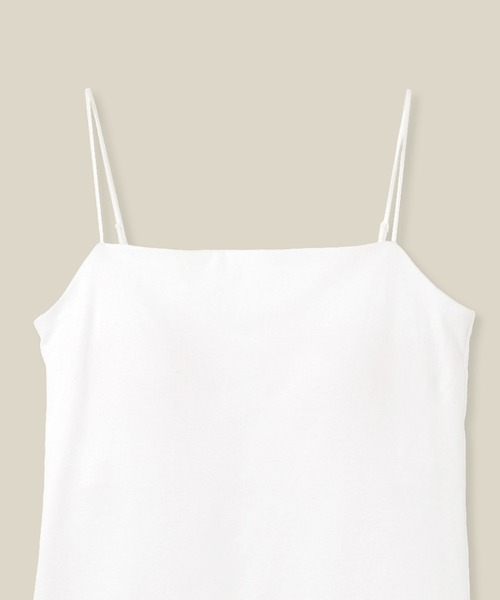 ROPE'（ロペ）の「【Lala Vie（ララヴィ）】別注カップ付きキャミソール/巾着付き（キャミソール・レディース・ホワイト/ブラック・FREE）」の5枚目の写真