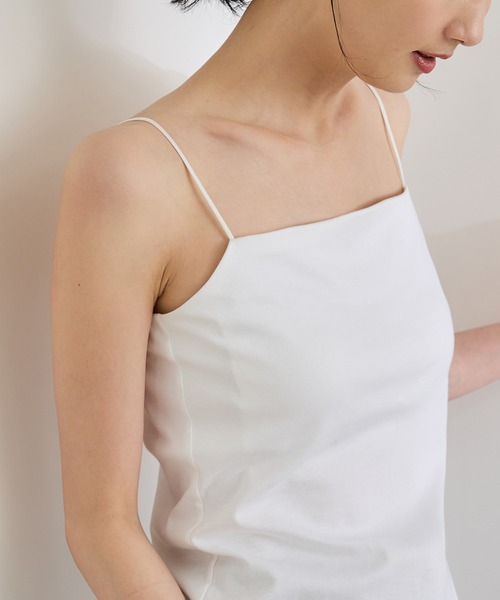 ROPE'（ロペ）の「【Lala Vie（ララヴィ）】別注カップ付きキャミソール/巾着付き（キャミソール・レディース・ホワイト/ブラック・FREE）」の16枚目の写真