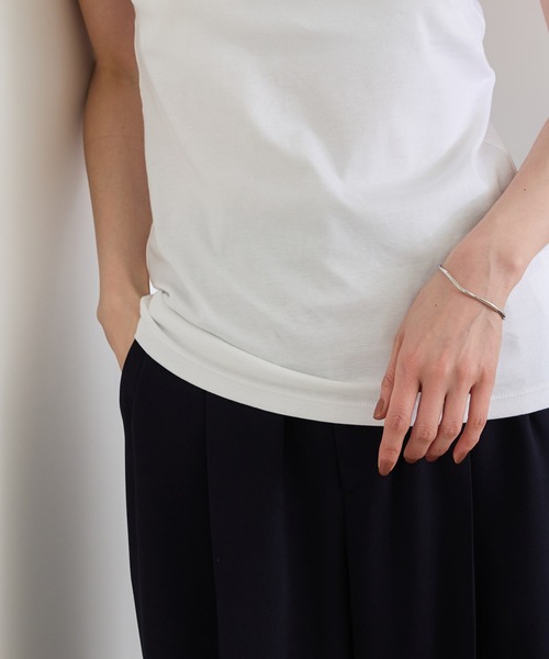 ROPE'（ロペ）の「【Lala Vie（ララヴィ）】別注カップ付きキャミソール/巾着付き（キャミソール・レディース・ホワイト/ブラック・FREE）」の17枚目の写真