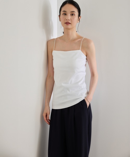 ROPE'（ロペ）の「【Lala Vie（ララヴィ）】別注カップ付きキャミソール/巾着付き（キャミソール・レディース・ホワイト/ブラック・FREE）」の22枚目の写真