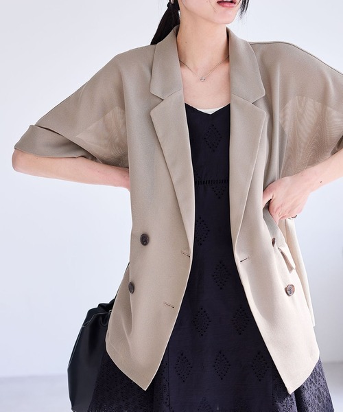 VIS｜【洗える】メッシュドルマンジャケット | Rakuten Fashion