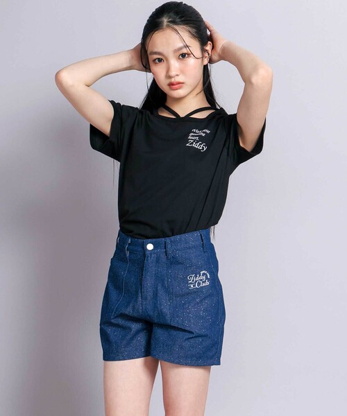 ZIDDY（ジディ）の「ラメデニムボトム(130~160cm)（デニムパンツ・キッズ・ブルー/ネイビー・FREE/140cm/150cm/130cm）」の5枚目の写真
