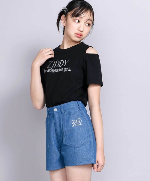 ZIDDY（ジディ）の「ラメデニムボトム(130~160cm)（デニムパンツ・キッズ・ブルー/ネイビー・FREE/140cm/150cm/130cm）」の9枚目の写真