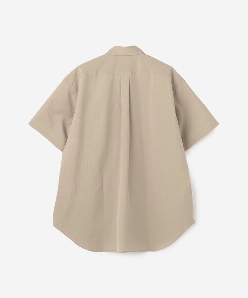 SCYE BASICS（サイベーシックス）の「SCYE BASICS | 〈別注〉ポリエステル 半袖ボタンダウンシャツ MEN（シャツ/ブラウス・メンズ・ベージュ/ネイビー/グレー・36/38/40）」の6枚目の写真