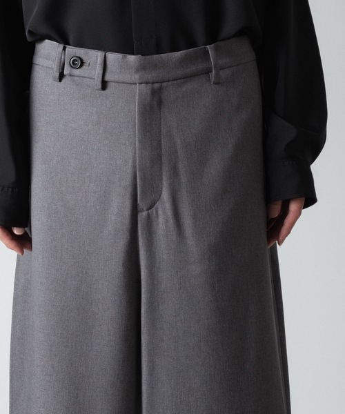 ato（アトウ）の「RECYCLE POLYESTER WIDE PANTS（スラックス・メンズ・トップグレー/ブラック/ベージュ・44/46/48）」の14枚目の写真