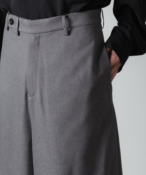 ato（アトウ）の「RECYCLE POLYESTER WIDE PANTS（スラックス・メンズ・トップグレー/ブラック/ベージュ・44/46/48）」の15枚目の写真
