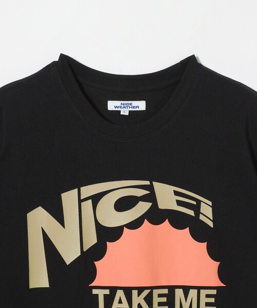 【NICE WEATHER】NICE T-SHIRT ロゴ Tシャツ 男女兼用 NICE WEATHER tシャツ 「NICE WEATHER」ロゴ Tシャツ メンズ