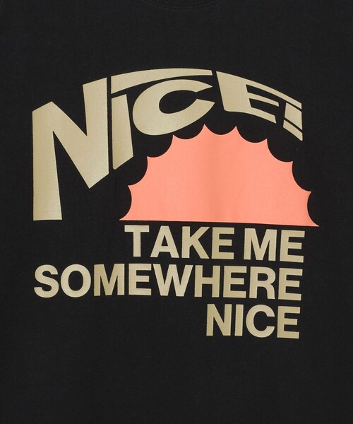 【NICE WEATHER】NICE T-SHIRT ロゴ Tシャツ 男女兼用 NICE WEATHER tシャツ 「NICE WEATHER」ロゴ Tシャツ メンズ