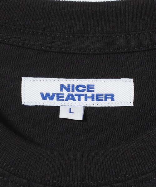 【NICE WEATHER】NICE T-SHIRT ロゴ Tシャツ 男女兼用 NICE WEATHER tシャツ 「NICE WEATHER」SIGNATURE Tシャツ