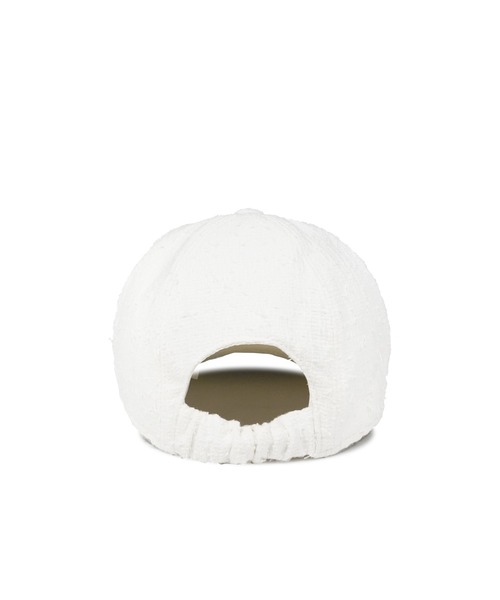 MSGM（エムエスジーエム）の「コットンブレンドツィード ベースボールキャップ（キャップ・レディース・ホワイト/ブラック・FREE）」の8枚目の写真