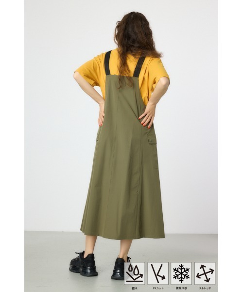 RODEO CROWNS WIDE BOWL（ロデオクラウンズワイドボウル）の「W/Rジャンパースカート（ジャンパースカート・レディース・ブラック/カーキ/オレンジ・FREE）」の11枚目の写真