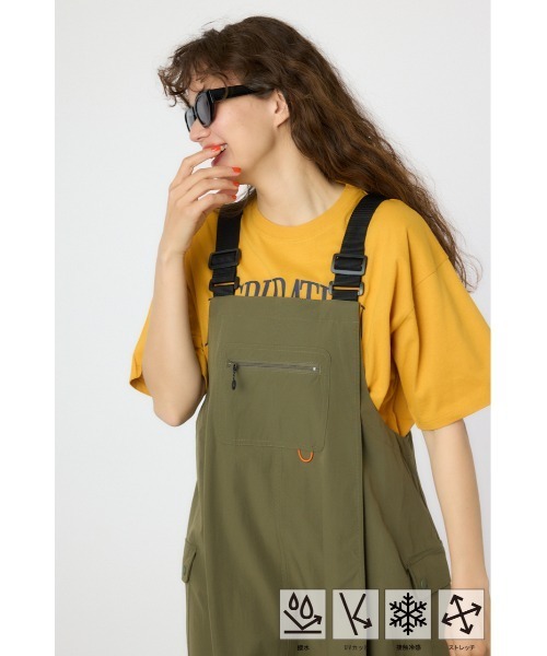 RODEO CROWNS WIDE BOWL（ロデオクラウンズワイドボウル）の「W/Rジャンパースカート（ジャンパースカート・レディース・ブラック/カーキ/オレンジ・FREE）」の12枚目の写真