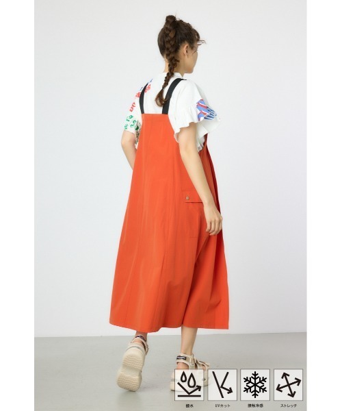 RODEO CROWNS WIDE BOWL（ロデオクラウンズワイドボウル）の「W/Rジャンパースカート（ジャンパースカート・レディース・ブラック/カーキ/オレンジ・FREE）」の17枚目の写真