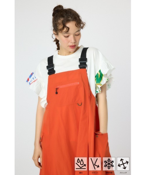 RODEO CROWNS WIDE BOWL（ロデオクラウンズワイドボウル）の「W/Rジャンパースカート（ジャンパースカート・レディース・ブラック/カーキ/オレンジ・FREE）」の18枚目の写真