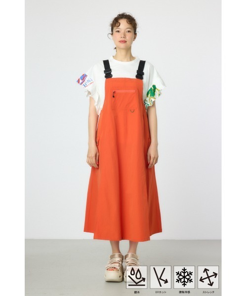 RODEO CROWNS WIDE BOWL（ロデオクラウンズワイドボウル）の「W/Rジャンパースカート（ジャンパースカート・レディース・ブラック/カーキ/オレンジ・FREE）」の20枚目の写真