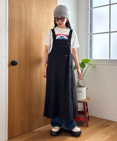 ロデオクラウンズ　デニムジャンパースカート　美品 セール】W/Rジャンパースカート（ジャンパースカート）｜RODEO