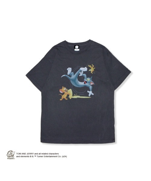 minius(ミニウス)の「【Tom&Jerry/トムとジェリー】""TOM and JERRY"" T-Shirt"半袖プリントTシャツ ビックシルエット ピグメント加工 ヴィンテージライク(Tシャツ/カットソー・メンズ・ホワイト/チャコールグレー・MEDIUM/LARGE/X-LARGE)」の12枚目の写真