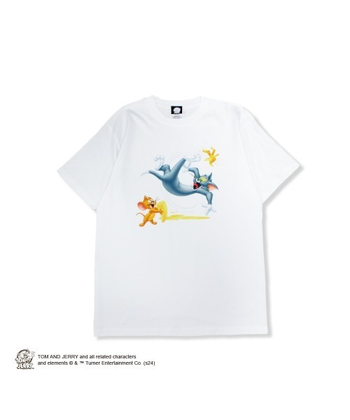 minius(ミニウス)の「【Tom&Jerry/トムとジェリー】""TOM and JERRY"" T-Shirt"半袖プリントTシャツ ビックシルエット ピグメント加工 ヴィンテージライク(Tシャツ/カットソー・メンズ・ホワイト/チャコールグレー・MEDIUM/LARGE/X-LARGE)」の11枚目の写真