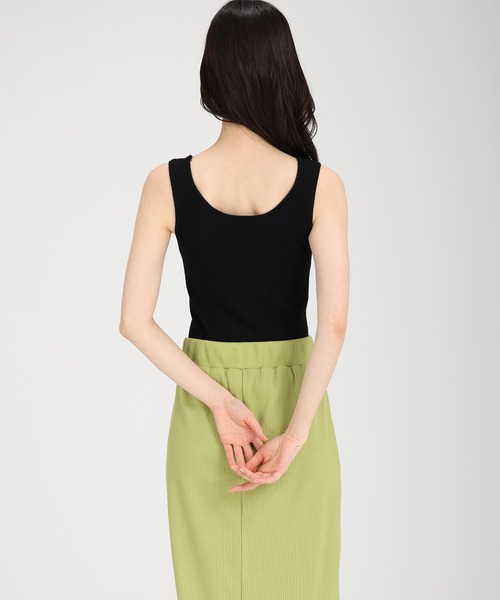fifth（フィフス）の「サマーリブニットタンクトップ（キャミソール・レディース・ピンク/ブラック/ホワイト/マスタード/ライトブルー・M）」の7枚目の写真