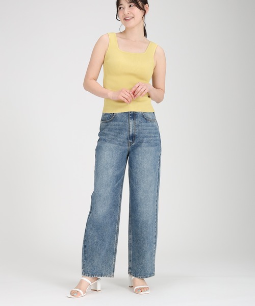 fifth（フィフス）の「サマーリブニットタンクトップ（キャミソール・レディース・ピンク/ブラック/ホワイト/マスタード/ライトブルー・M）」の17枚目の写真