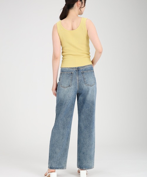 fifth（フィフス）の「サマーリブニットタンクトップ（キャミソール・レディース・ピンク/ブラック/ホワイト/マスタード/ライトブルー・M）」の19枚目の写真