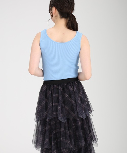fifth（フィフス）の「サマーリブニットタンクトップ（キャミソール・レディース・ピンク/ブラック/ホワイト/マスタード/ライトブルー・M）」の20枚目の写真