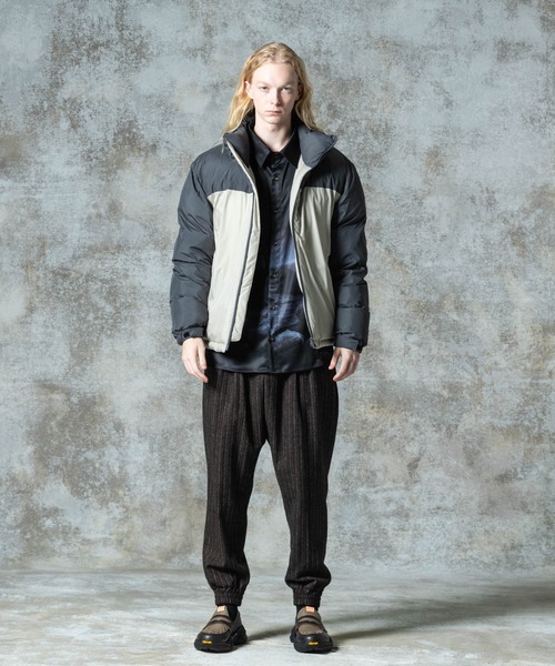 glamb（グラム）の「Deformed Tweed Slacks / デフォームツイードスラックス（スラックス・メンズ・ネイビー/ブラウン・S/M/L）」の9枚目の写真