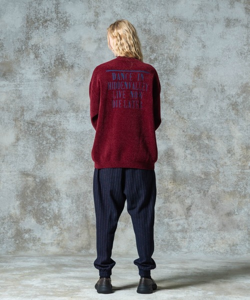 glamb（グラム）の「Deformed Tweed Slacks / デフォームツイードスラックス（スラックス・メンズ・ネイビー/ブラウン・S/M/L）」の17枚目の写真