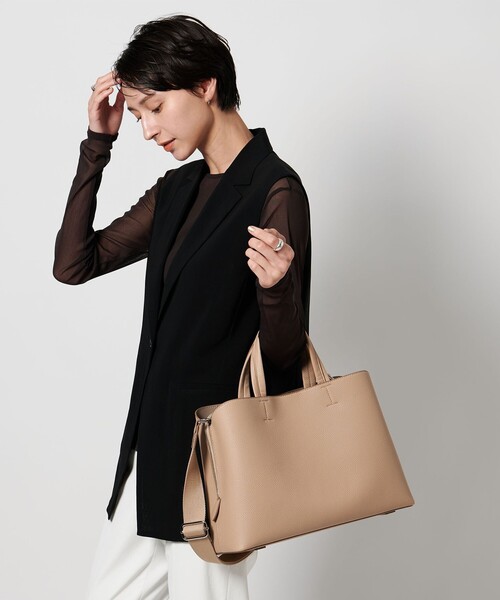 ユナイテッドアローズ　トートバッグ　黒 TO UNITED ARROWS＞ TOTE/トートバッグ （トートバッグ
