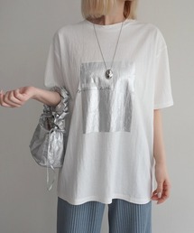 Rashik | 箔プリント冷感Tシャツ(Tシャツ/カットソー)